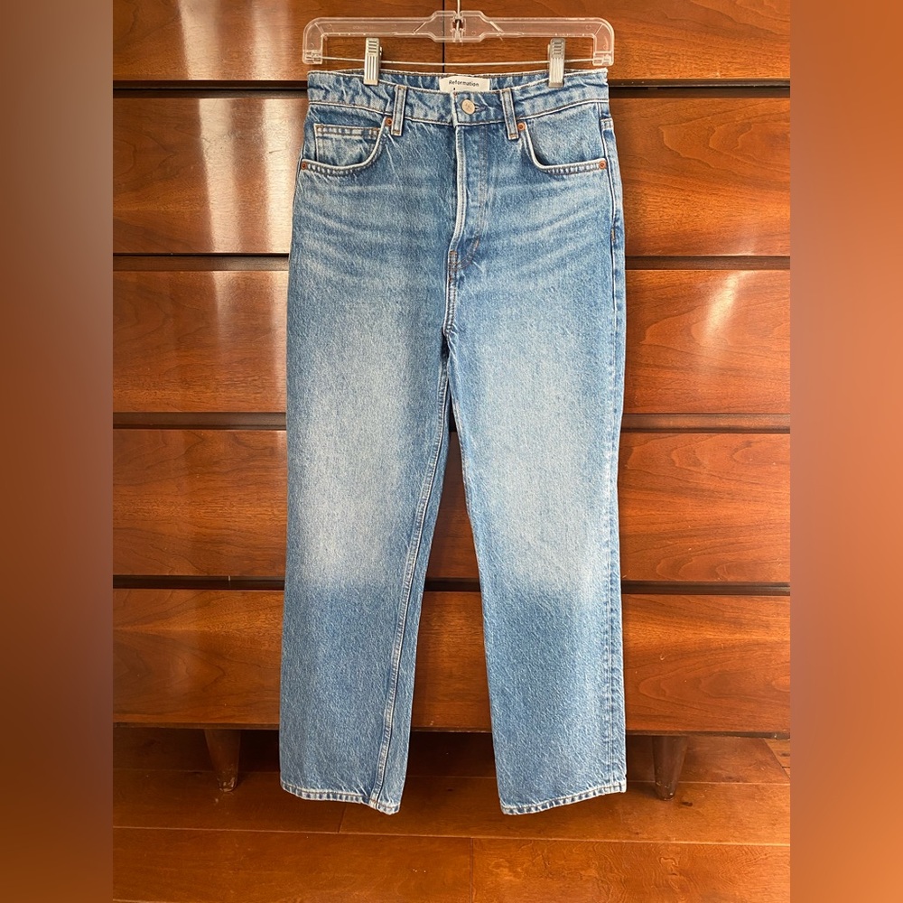 Reformation High Rise Women Jeans - Light Blue